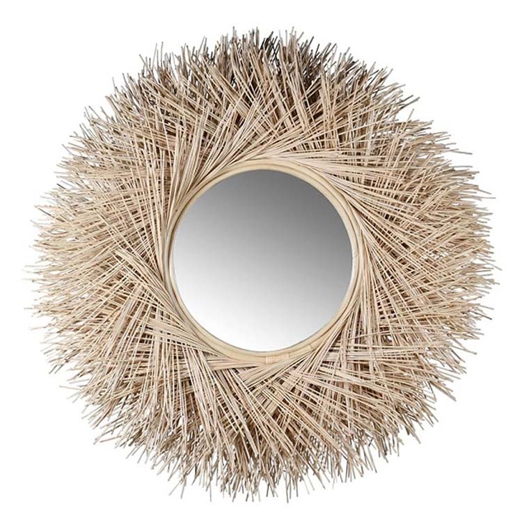 Round Birds Nest Mirror