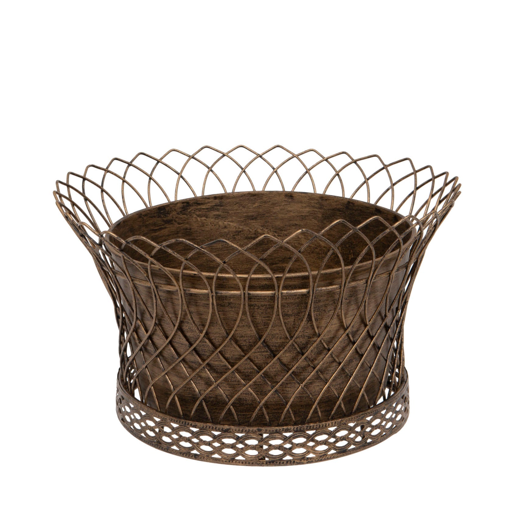 Round Tole Planter