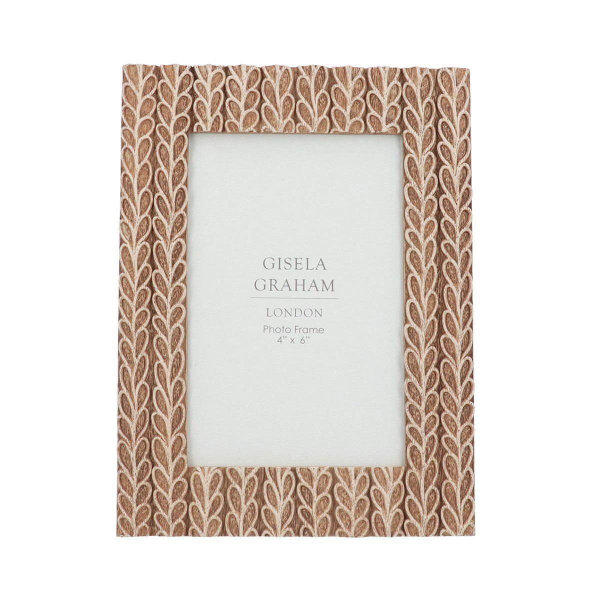 Rustic Leaves Photo Frame, 4 x 6"