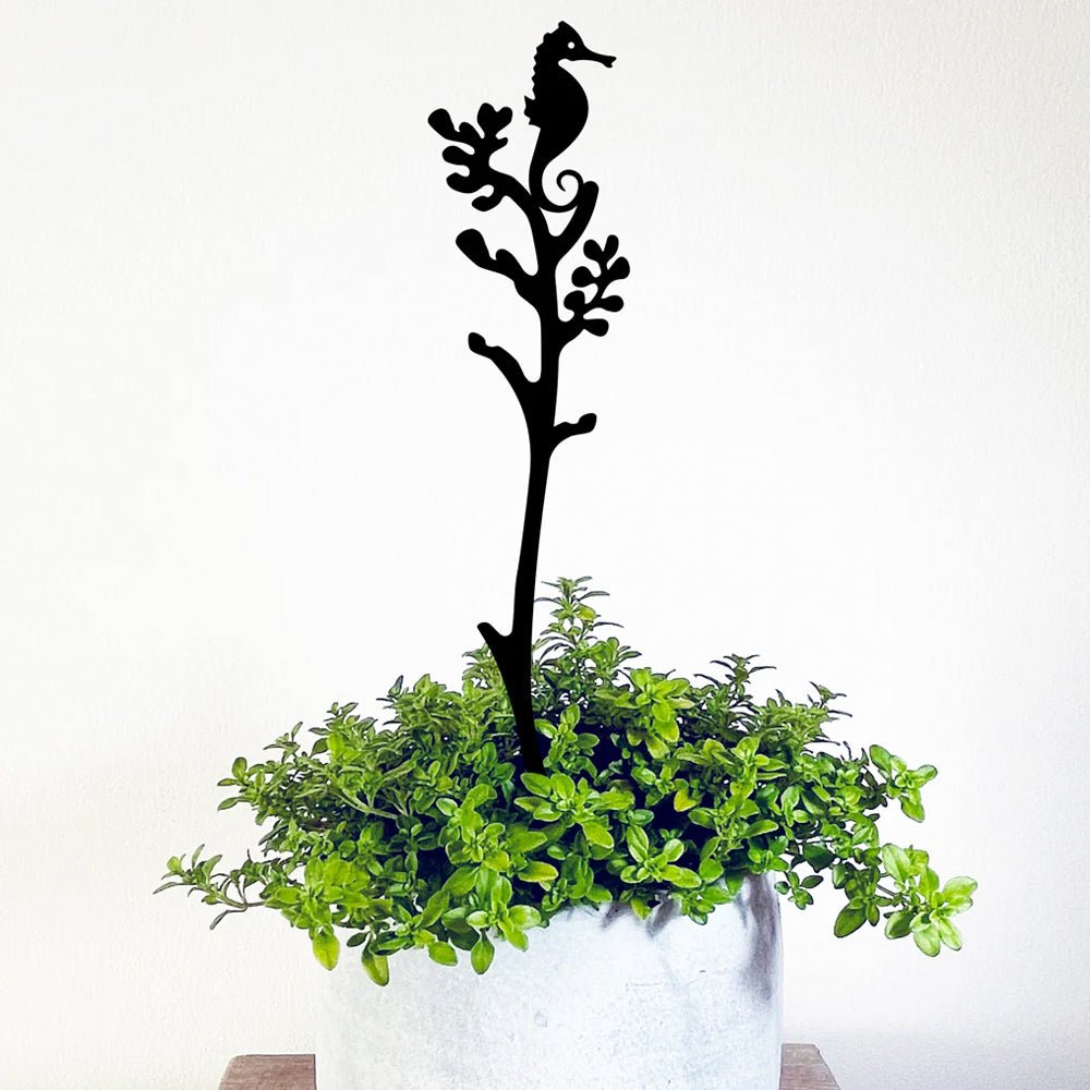 Seahorse and Seaweed Pot Stem
