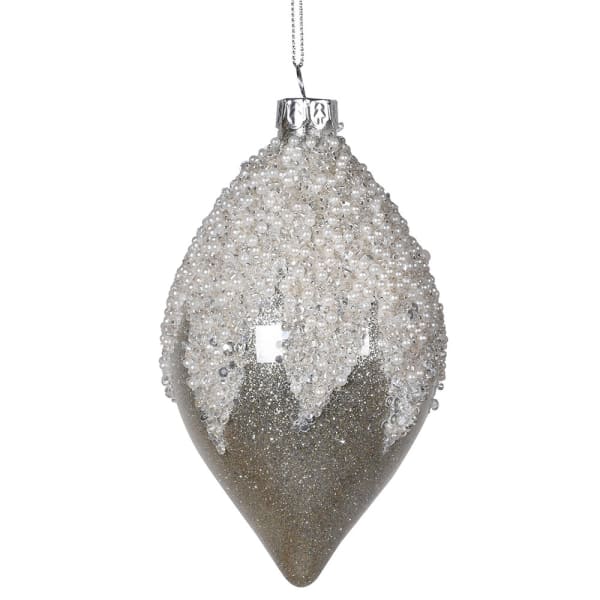 Silver Frost Sequin Finial