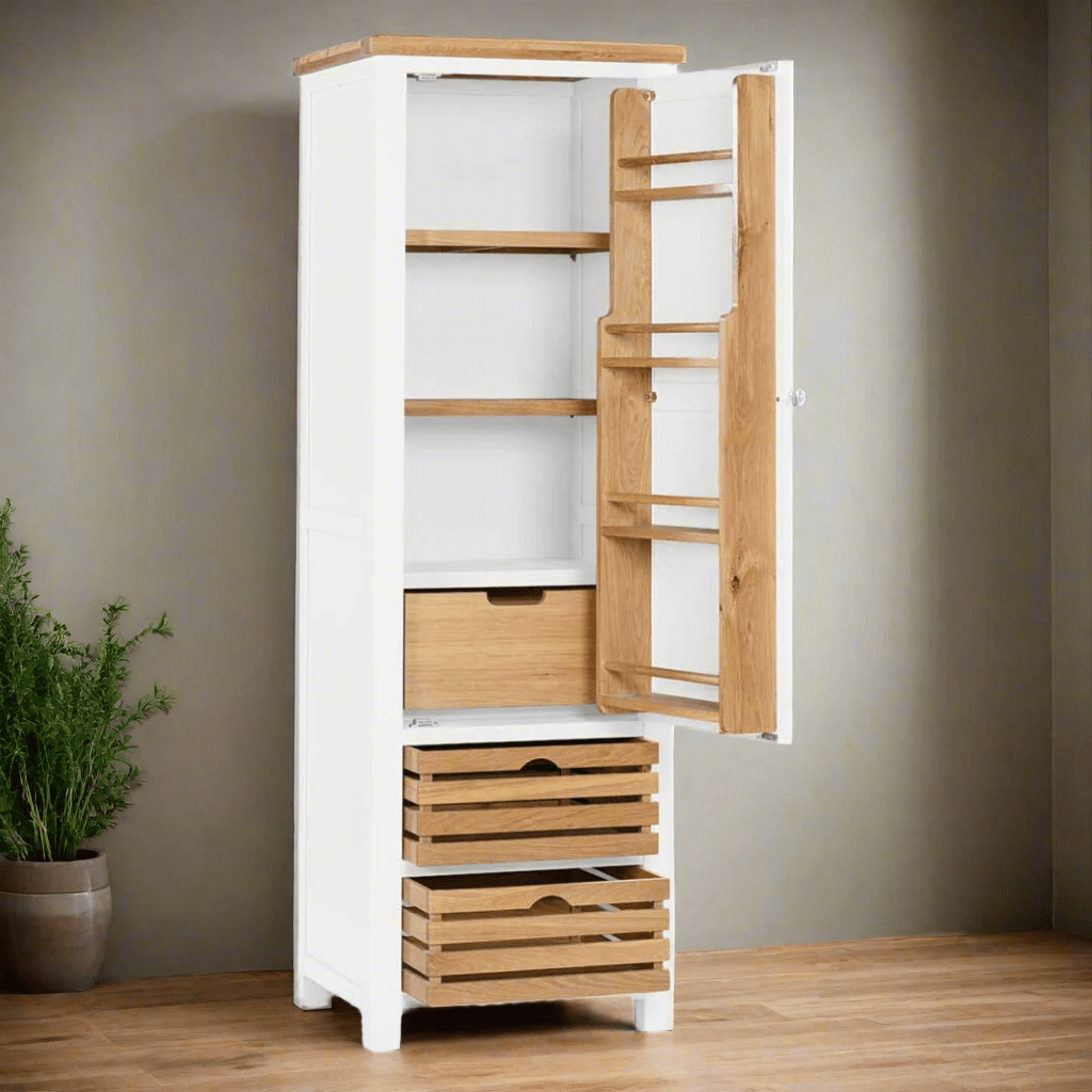 Single Larder Cupboard Ivory (Standard),Moon G (+15%),White (+15%)