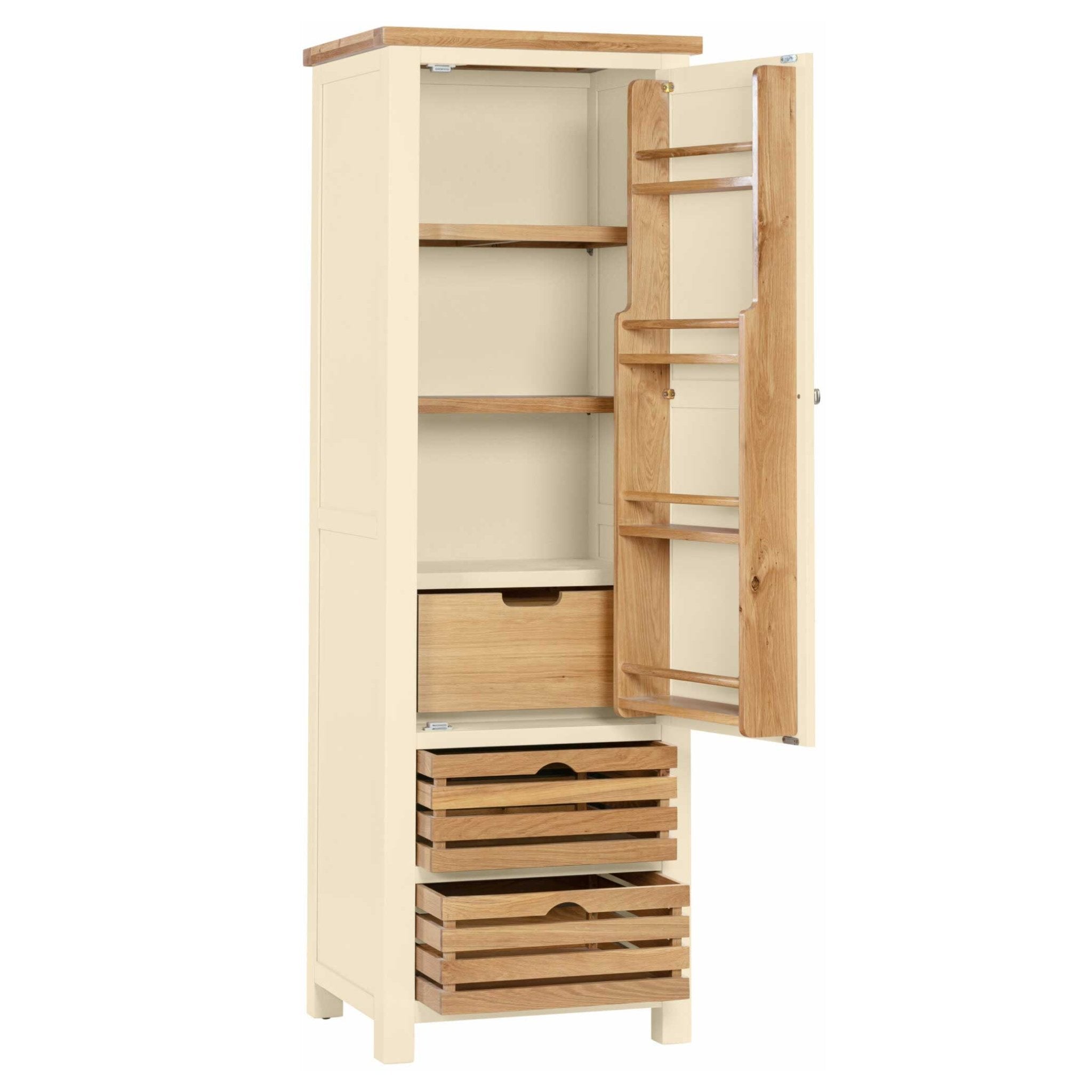 Single Larder Cupboard Ivory (Standard),Moon G (+15%),White (+15%)
