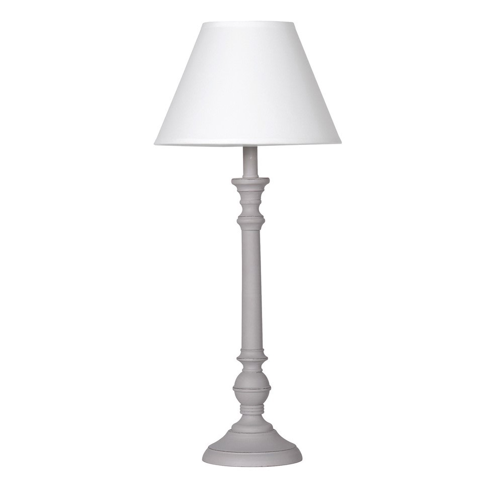 Slim Shaped Table Lamp with Cream Shade