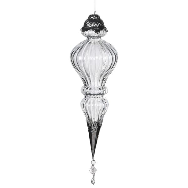 Small Clear Glass Calabash Drop