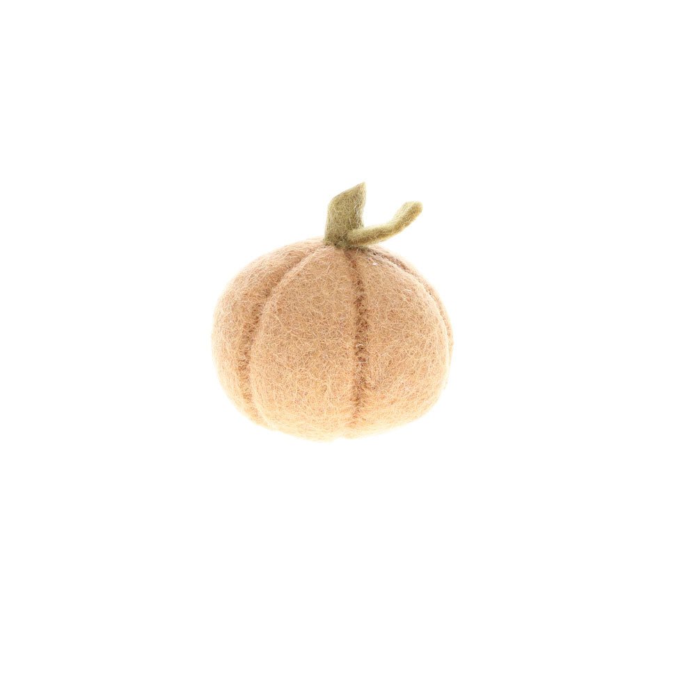 Small Rusty Orange Felt Pumpkin