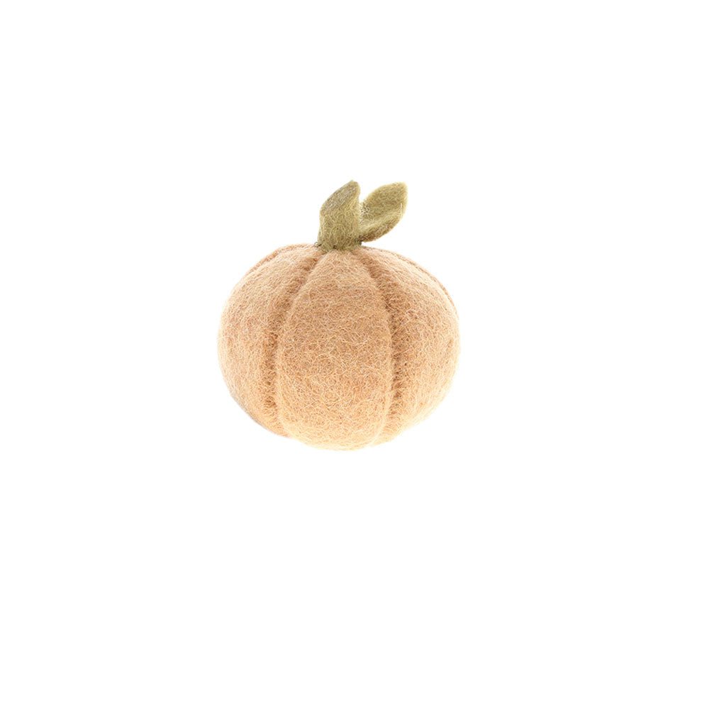 Small Rusty Orange Felt Pumpkin