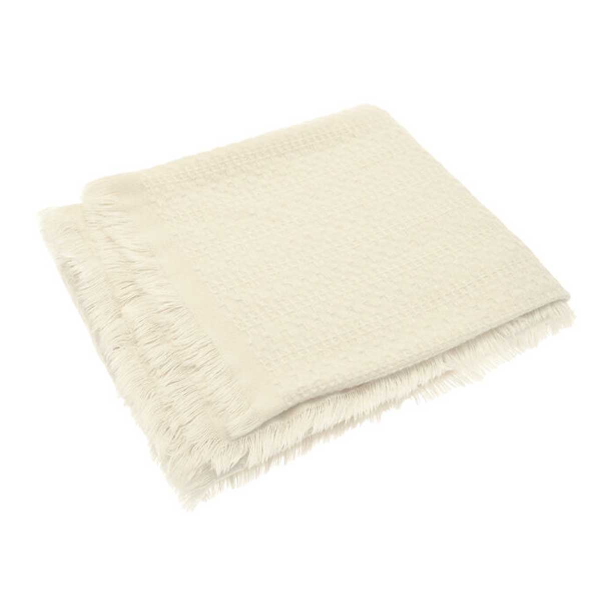 Soft Weave Throw Cream