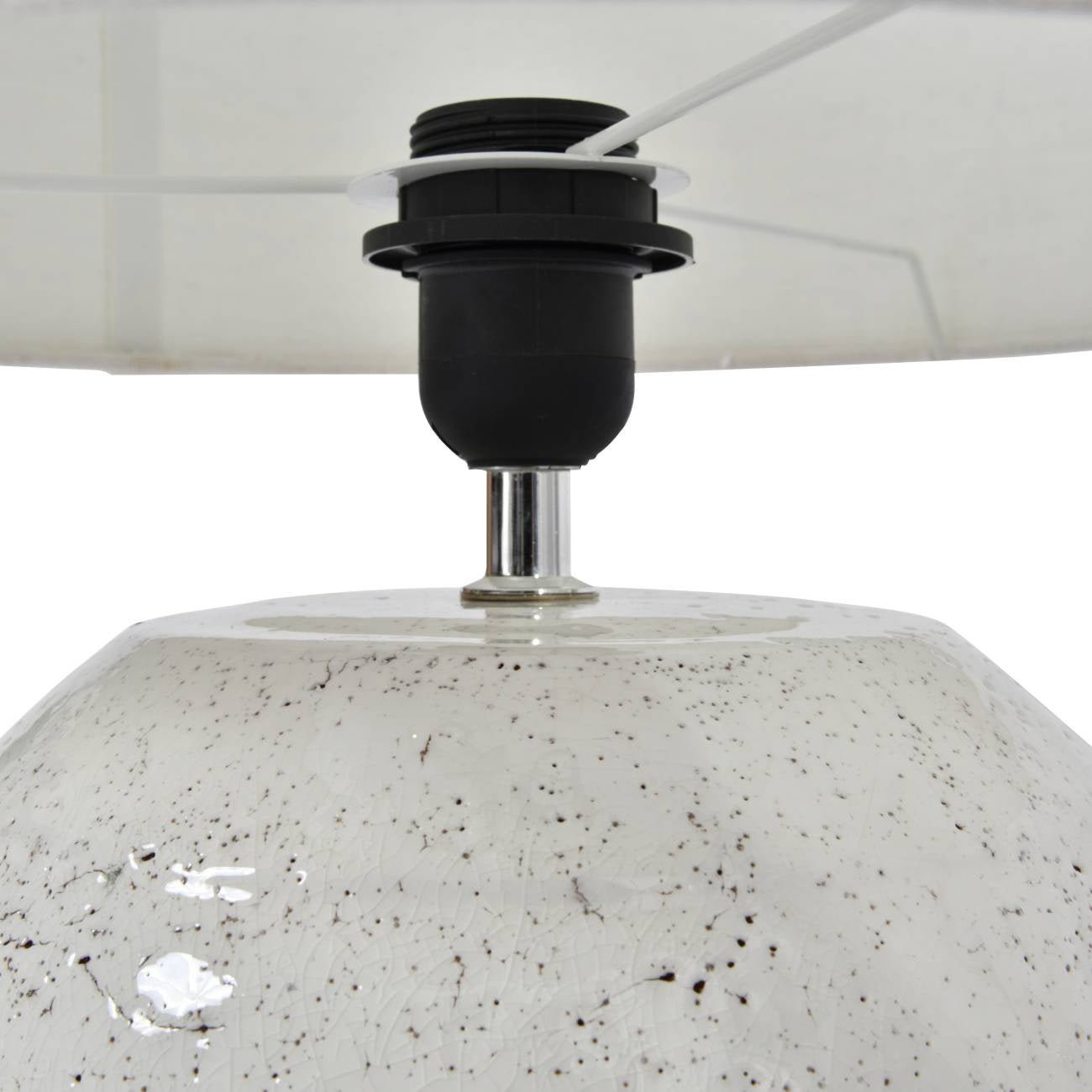 Speckle Terracotta Glazed Table Lamp