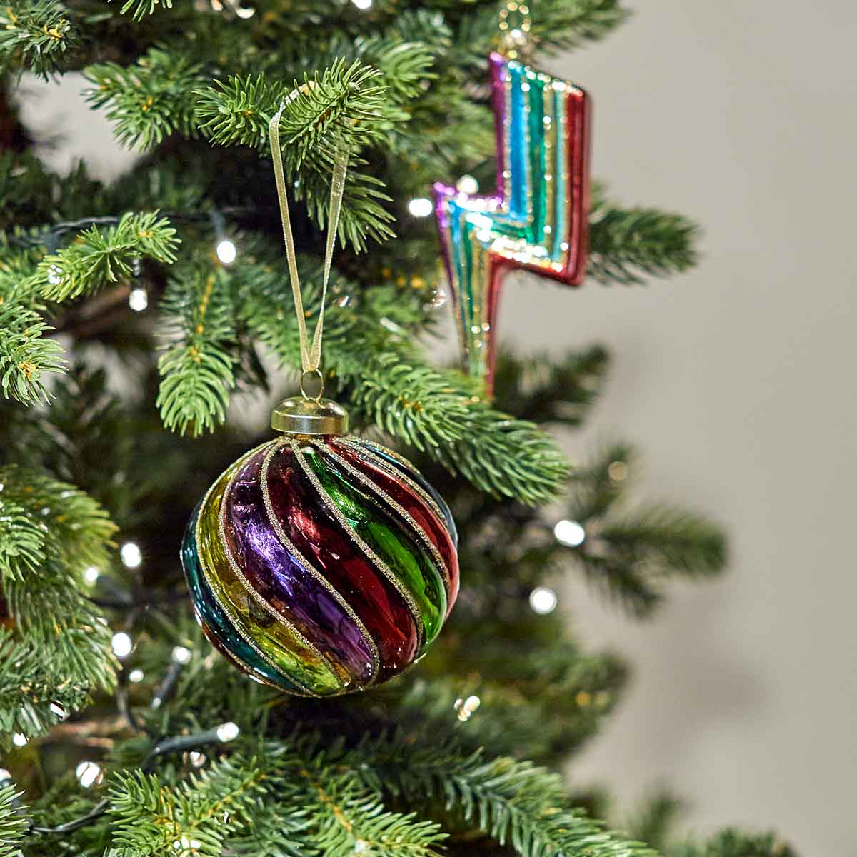 Spiral Rainbow Bauble