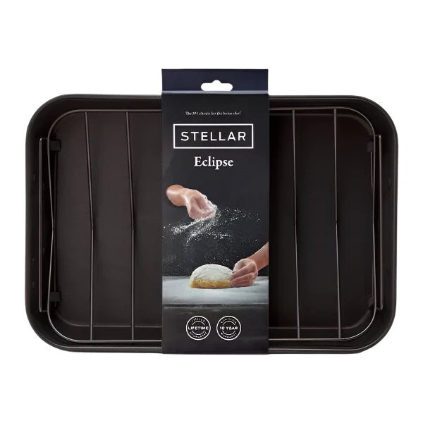 Stellar Eclipse Roasting Pan 40 x 28 x 8cm Roasting Pan with Rack,40 x 28 x 8cm Roasting Tray,34 x 24 x 6cm Roasting Tray