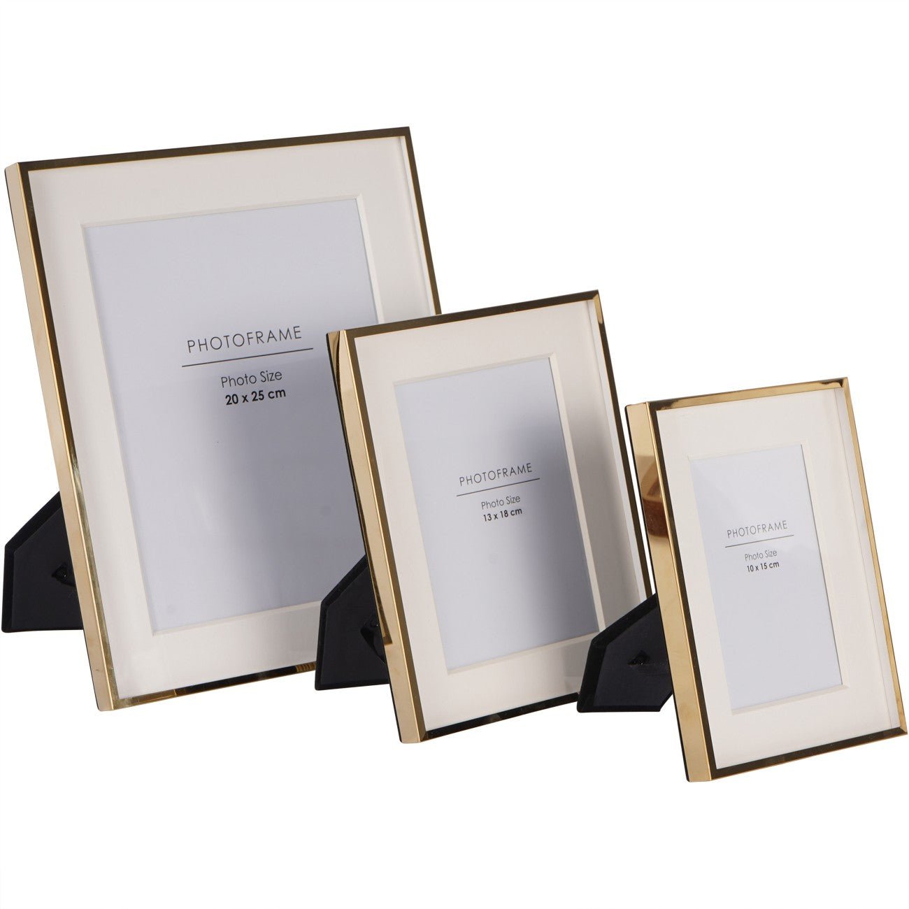 Strand Photo Frame, Iron Gold Large,Medium,Small