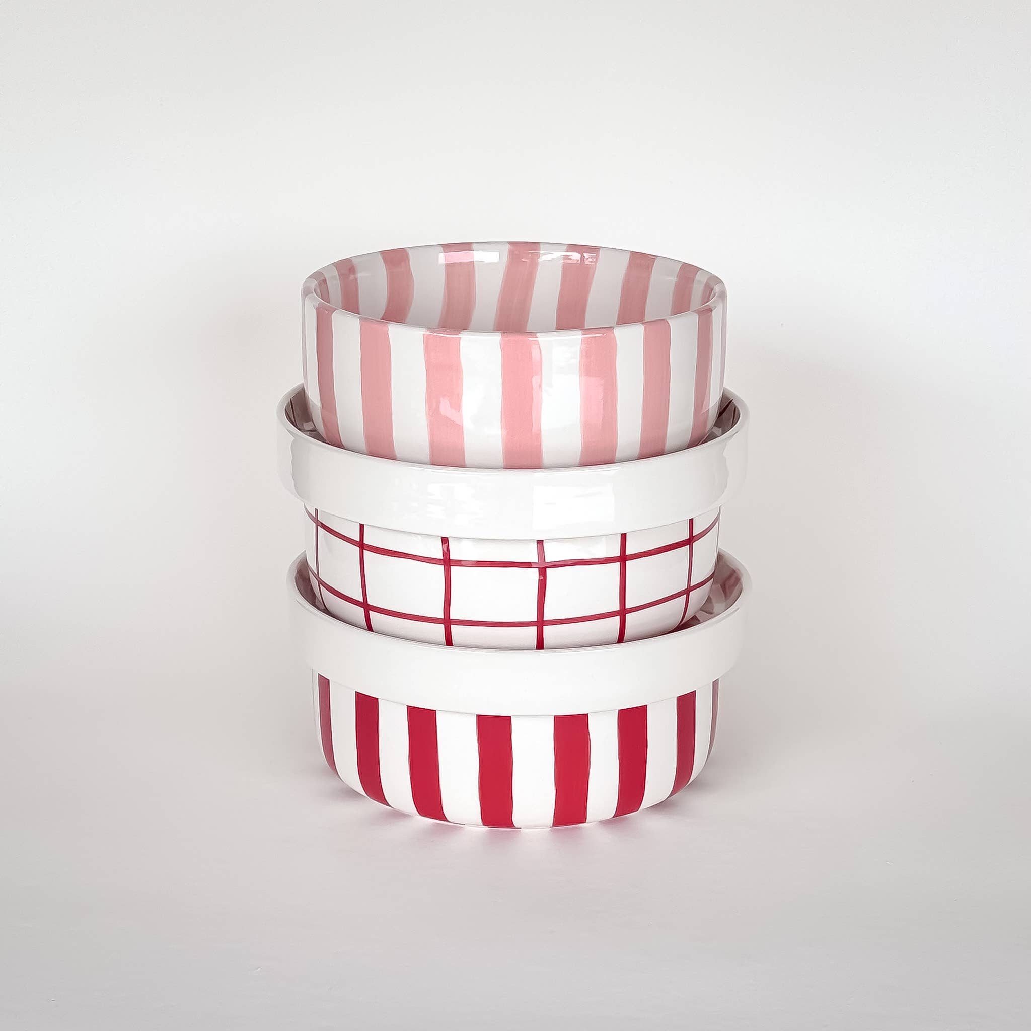 Striped Bowl, Incanto Rose