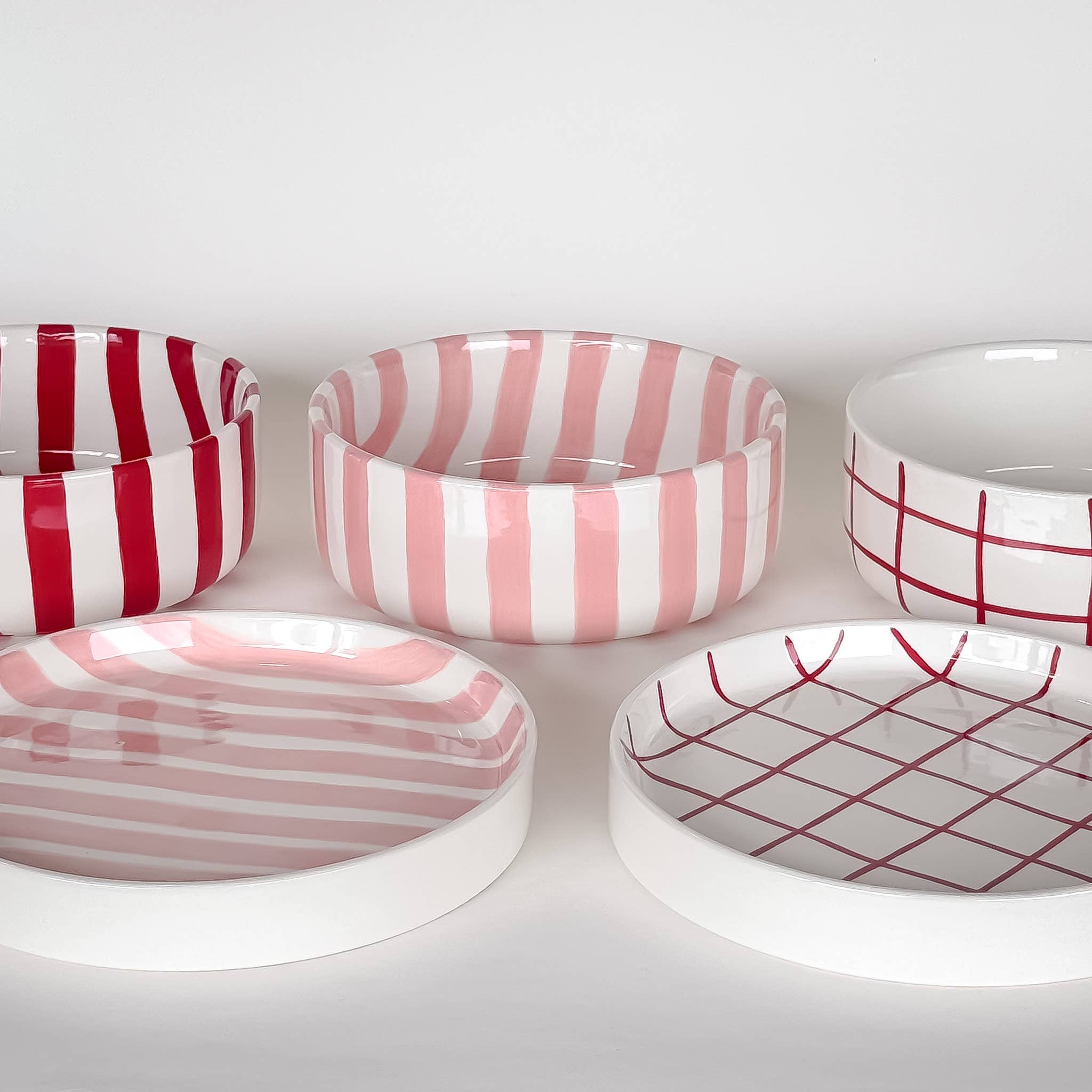 Striped Bowl, Incanto Rose