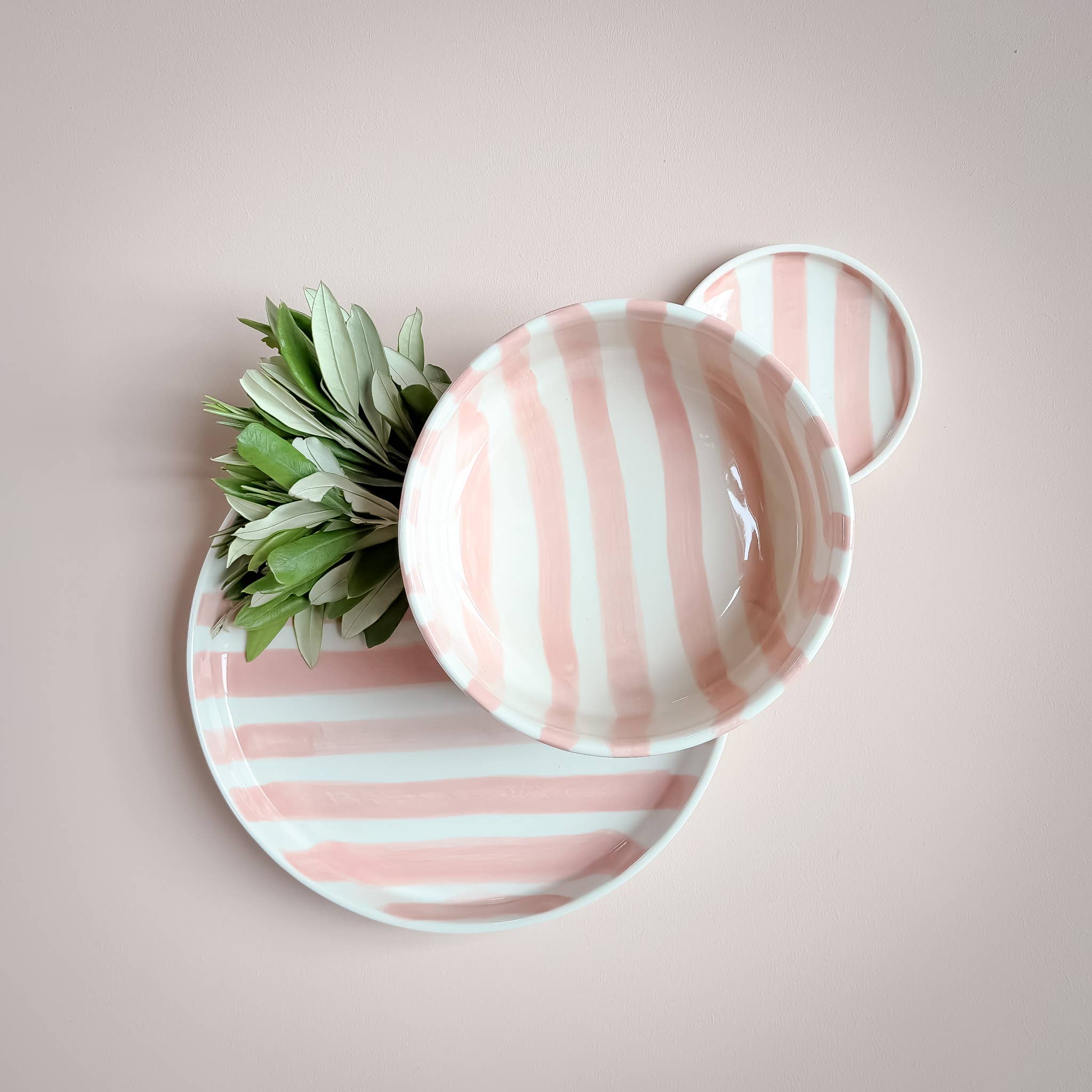 Striped Bowl, Incanto Rose