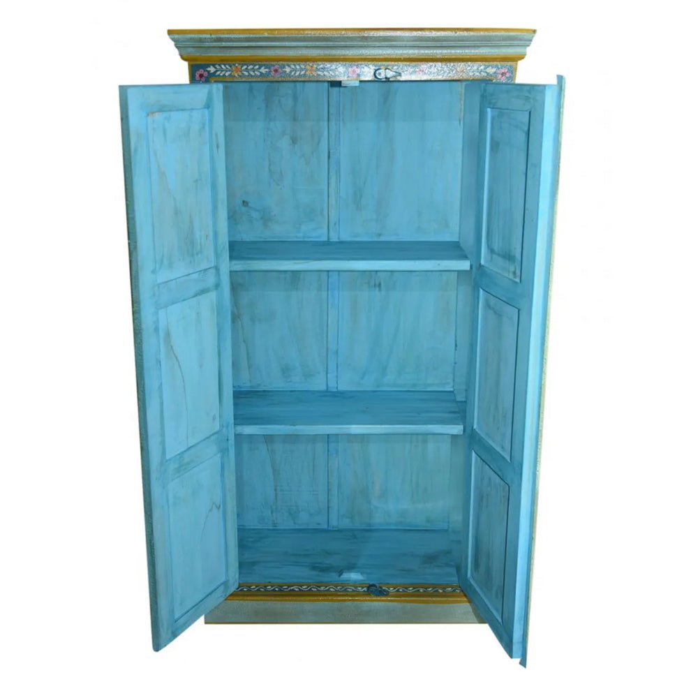 Tall Hand Painted Meadows 2 Door Cabinet