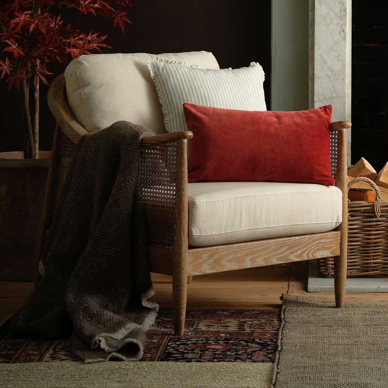 Templecombe Rattan Armchair In Oatmeal