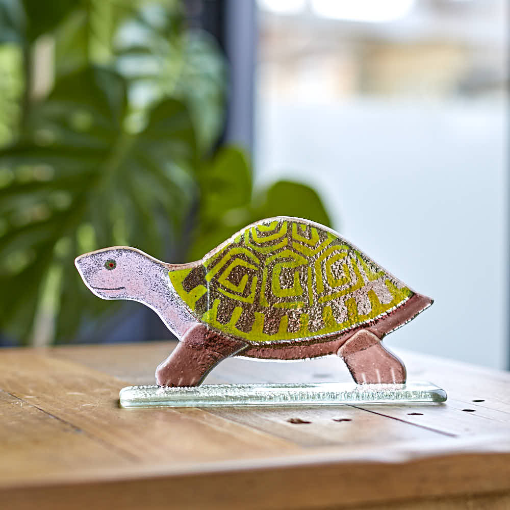 Terry the Glass Tortoise - Angela Reed -