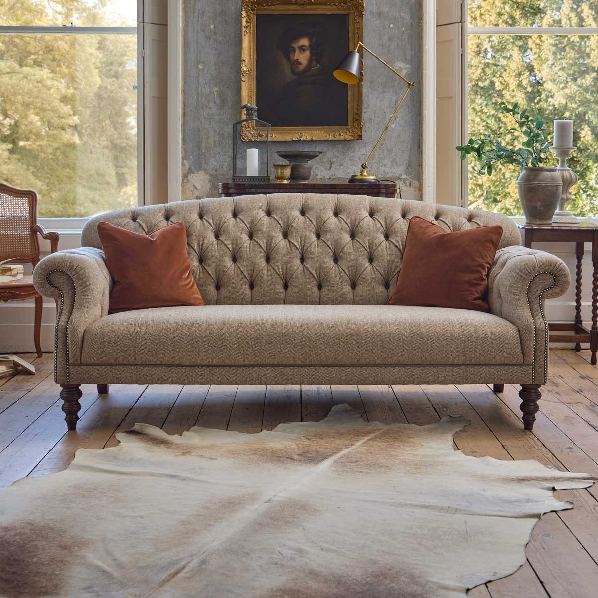 Tetrad Arbroath Grand Sofa Jura Stag Heringbone,Bracken Herringbone,Cerulean Highland Herringbone,Heather,Loden Herringbone,Peat Herringbone,Willow Herringbone,Winter Check