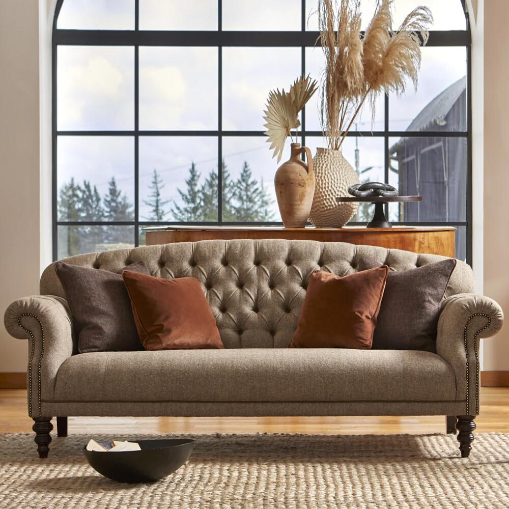 Tetrad Arbroath Grand Sofa Jura Stag Heringbone,Bracken Herringbone,Cerulean Highland Herringbone,Heather,Loden Herringbone,Peat Herringbone,Willow Herringbone,Winter Check