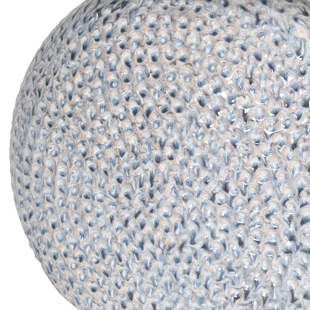 Textured Speckled Blue Lamp