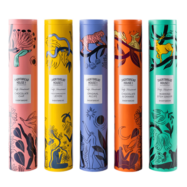 Tin Handmade Shortbread Biscuits, 250g Original,Chocolate & Orange,Chocolate Chip,Mediterranean Lemon,Stem Ginger