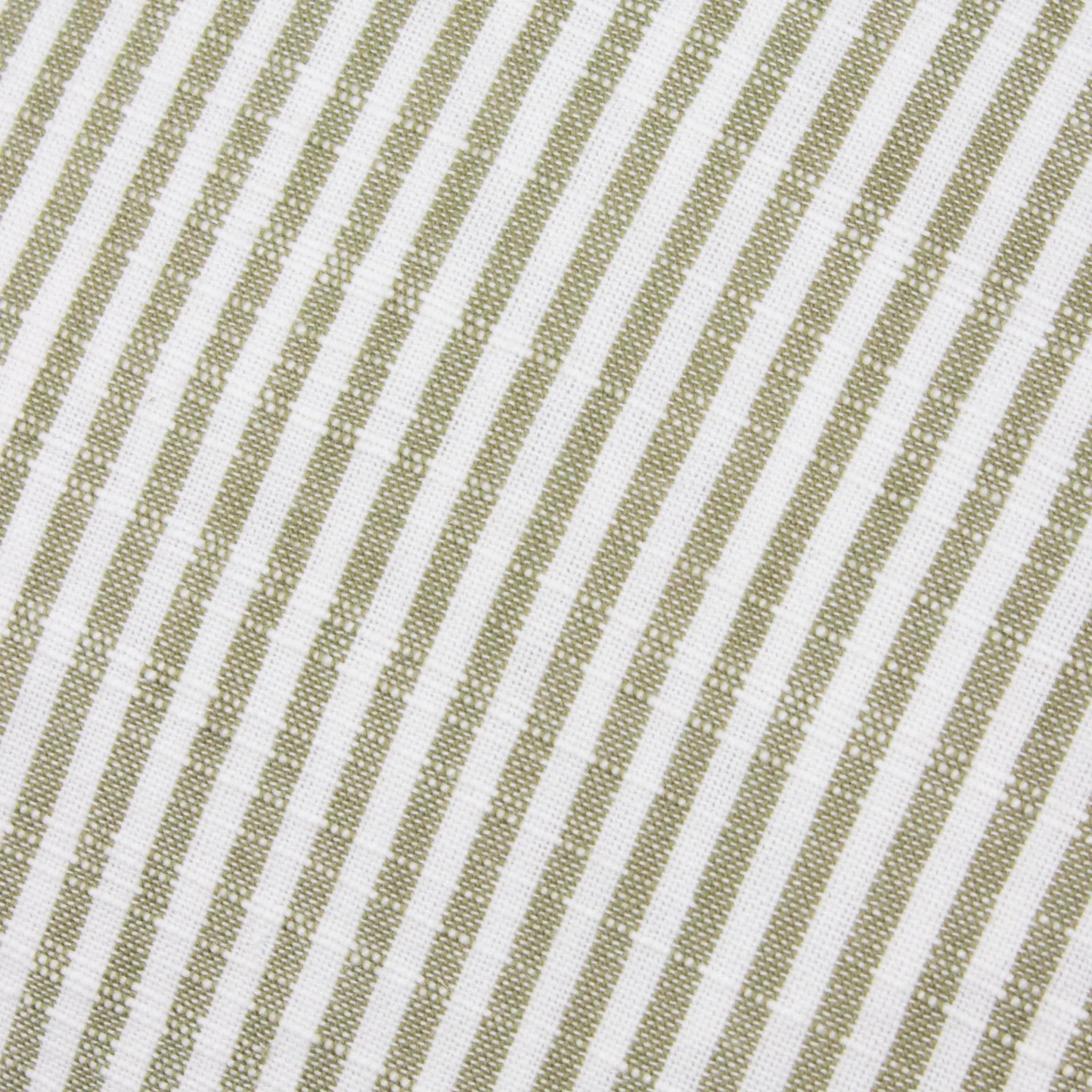 Truro Stripe Cushion in Moss