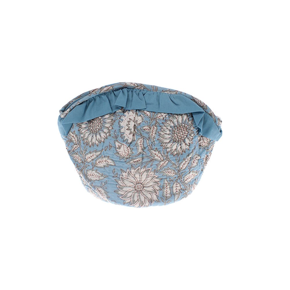 Turquoise Floral Wash Bag - Angela Reed -