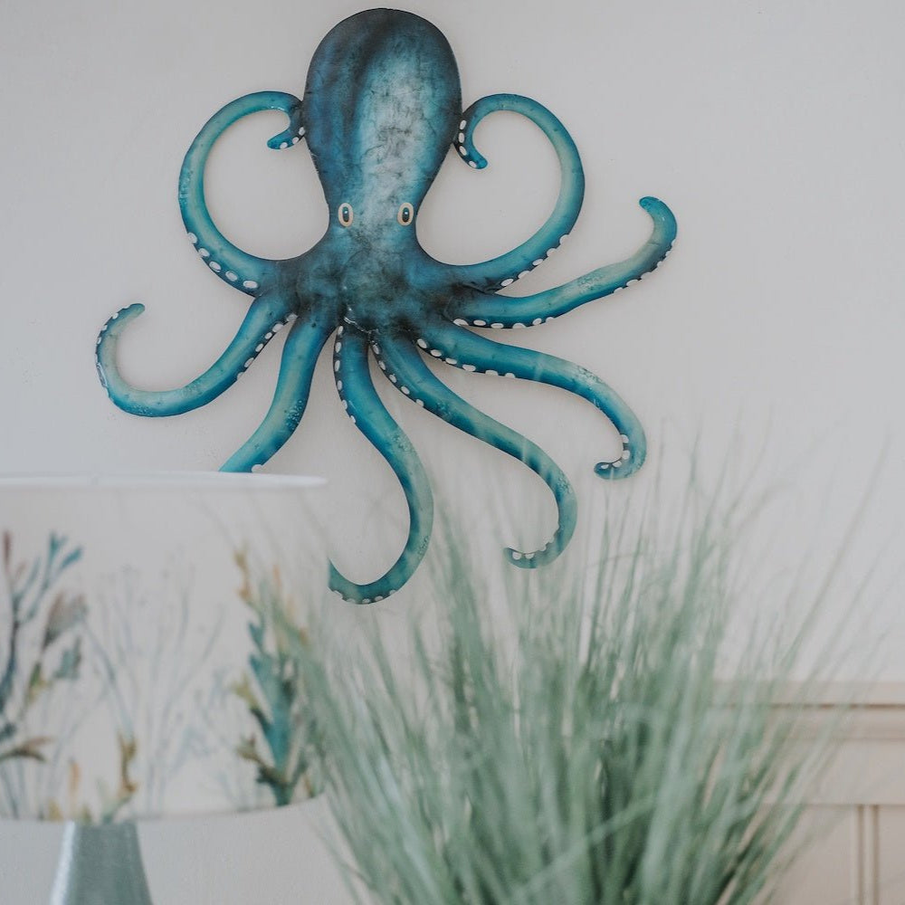 Turquoise Octopus Wall Art