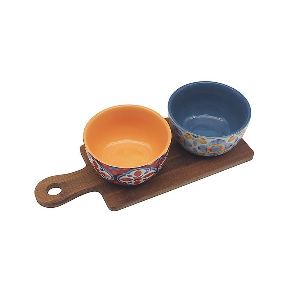 Tuscany 2 Snack Bowls On Tray