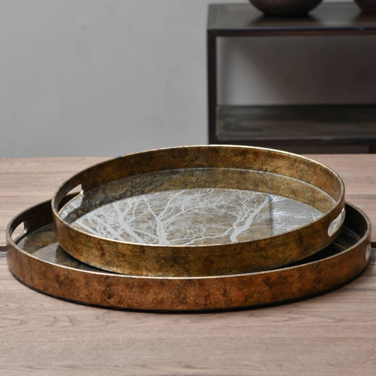 Vienna Antique Gold Tray, Small