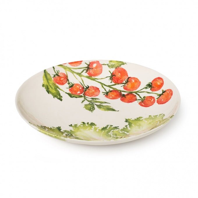 Vine Tomatoes and Lettuce Serving Dish
