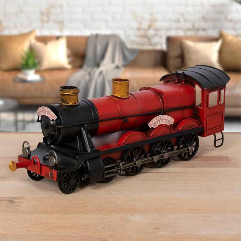 Vintage Style Tin Train, Red