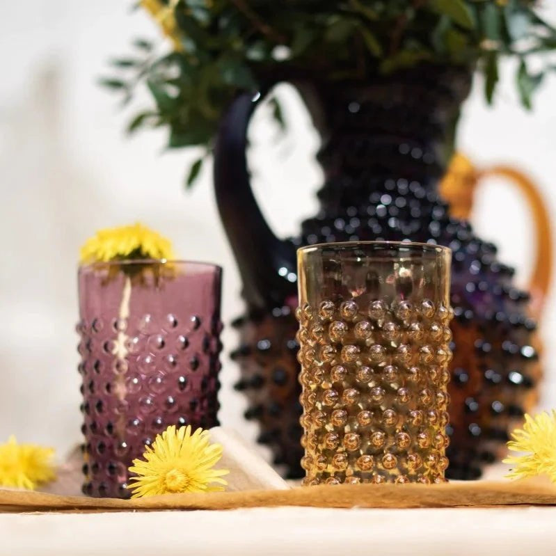 Violet Hobnail Tumbler