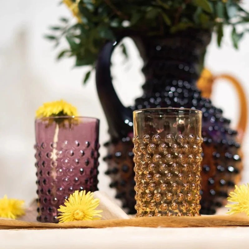 Violet Hobnail Tumbler