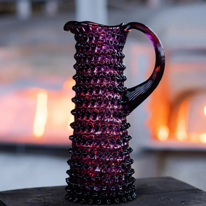 Violet Tall Hobnail Jug