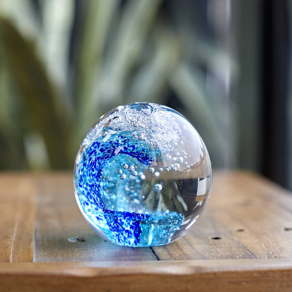 Wave Glass Paperweight - Angela Reed -
