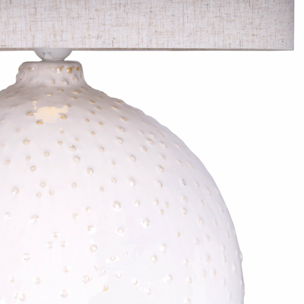 White Ball Table Lamp