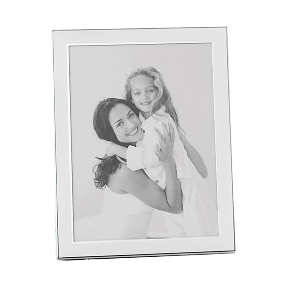 White Silver Photo Frame, 6 x 8"