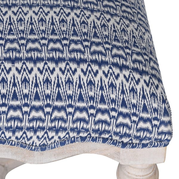 White-wash Tremiti Cotton Bench