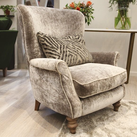 Windsor Wing Chair Indra Teal,Indra Mulberry,Indra Merlot,Indra Taupe,Indra Silver,Indra Cognac