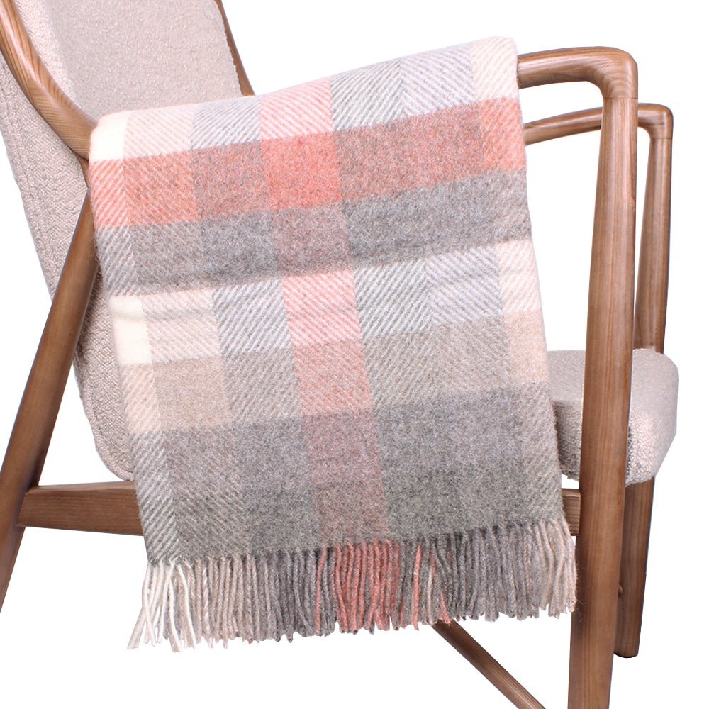 Woodale Blush Throw by Bronte