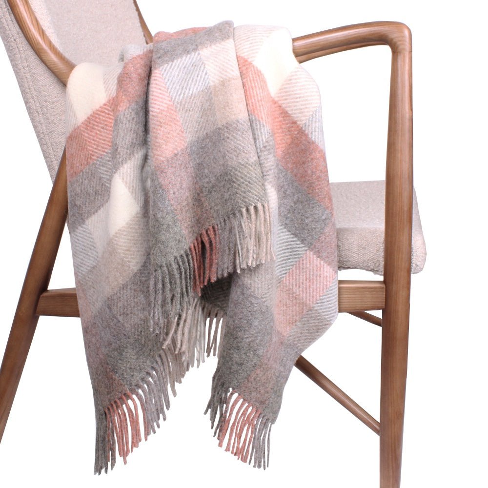 Woodale Blush Throw by Bronte