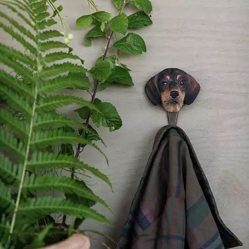 Wooden Dachshund Hook