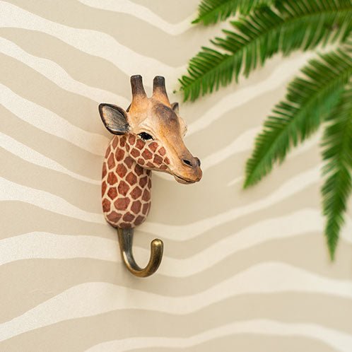 Wooden Giraffe Hook