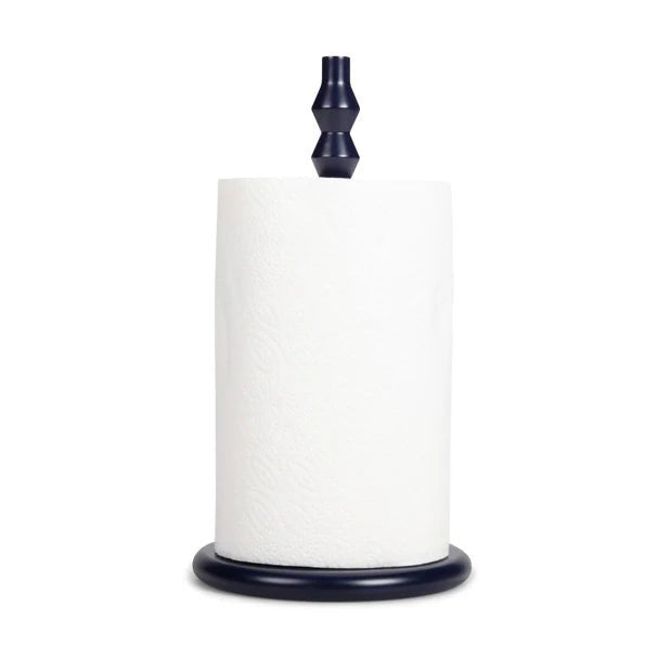 Wooden Kitchen Roll Holder in Midnight Blue