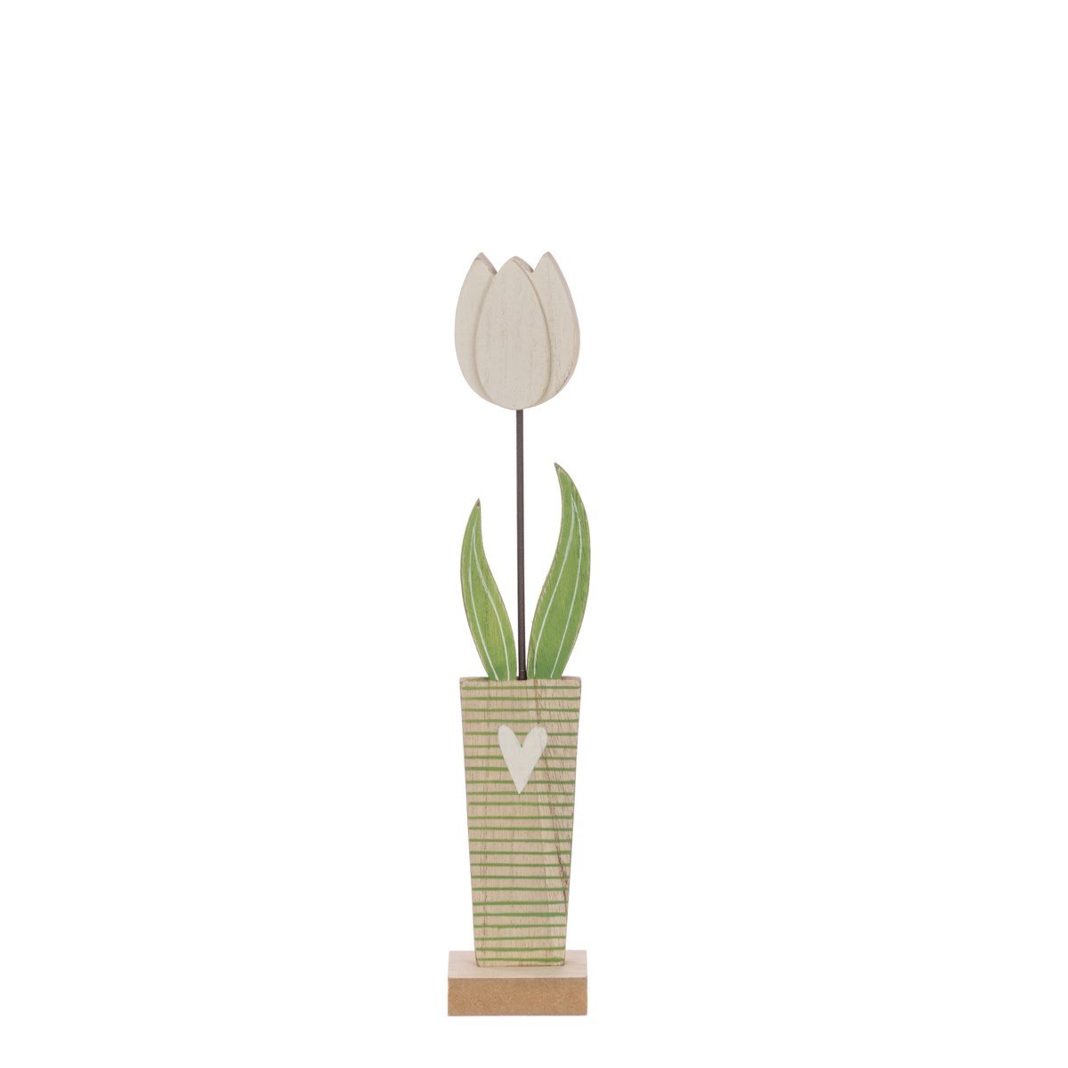 Wooden Tulip in Pot, Small