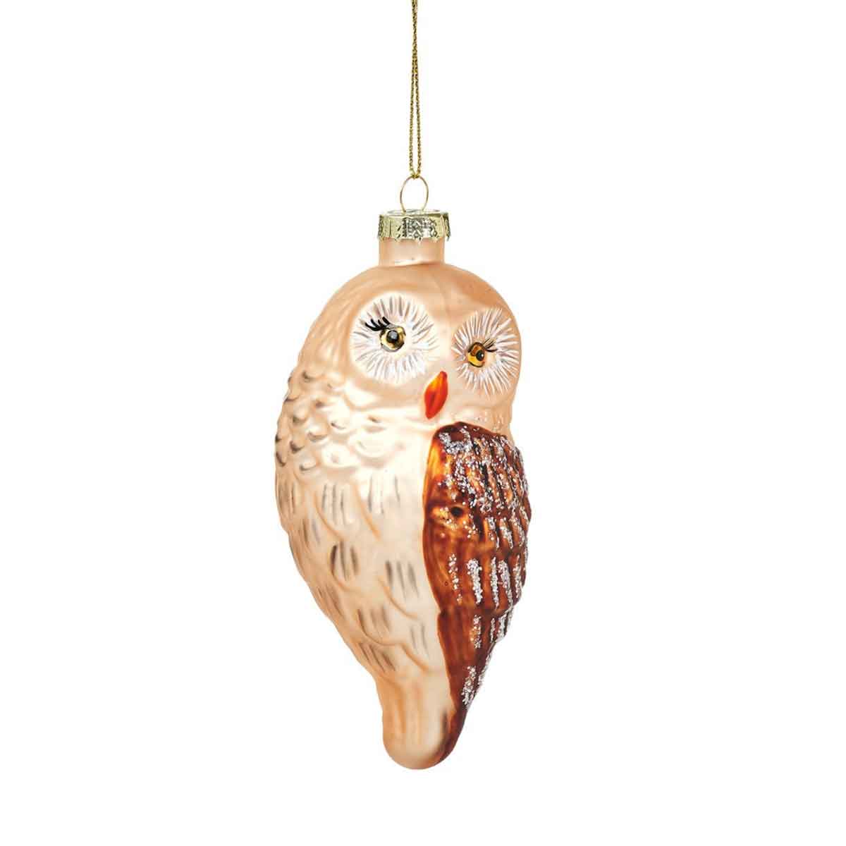 Woodland Owl Shaped Bauble