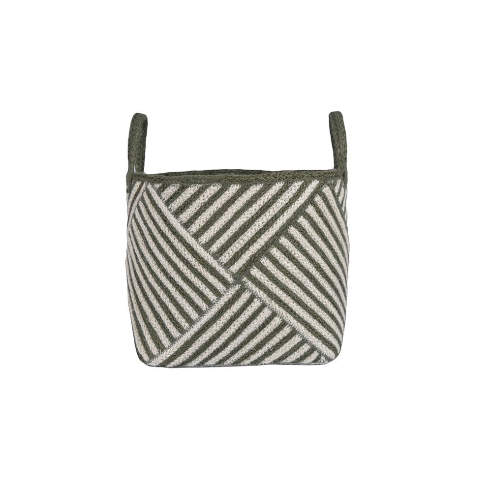 Zebra Basket, Olive small,medium,large