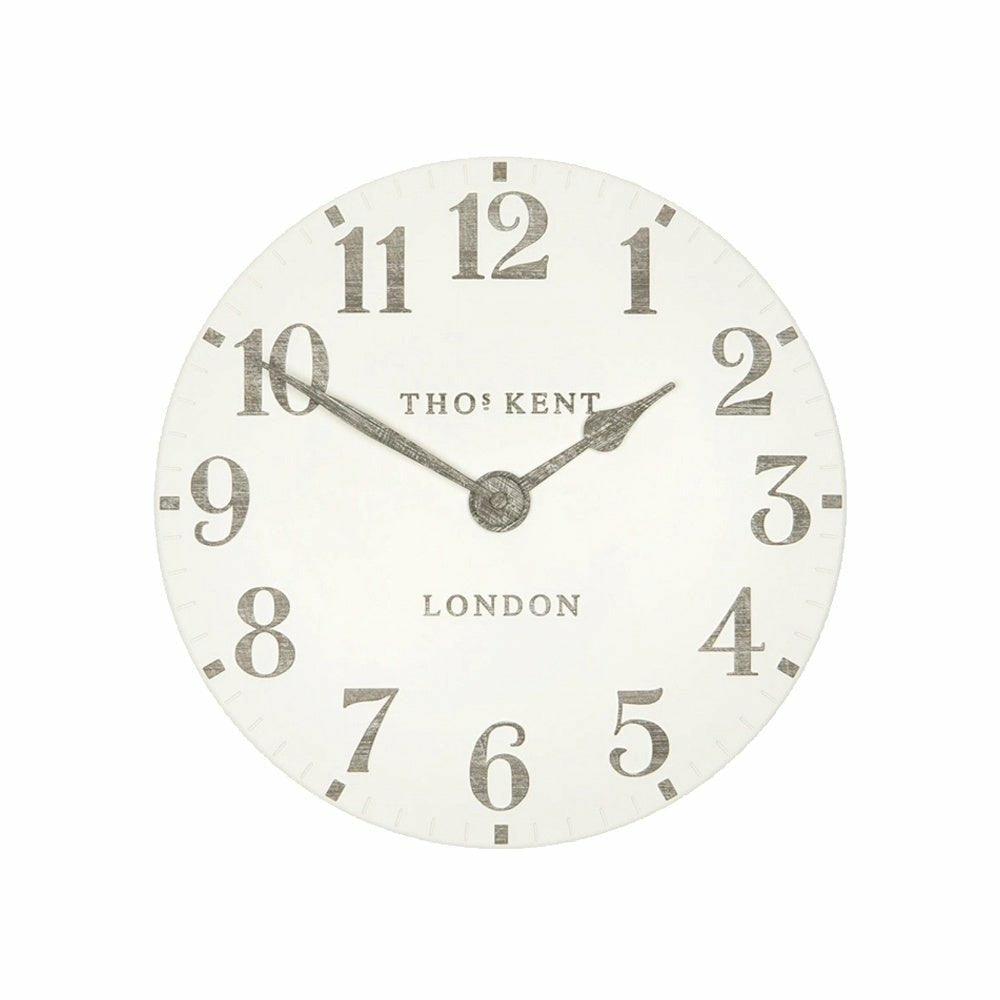 12" Arabic Clock, Limestone